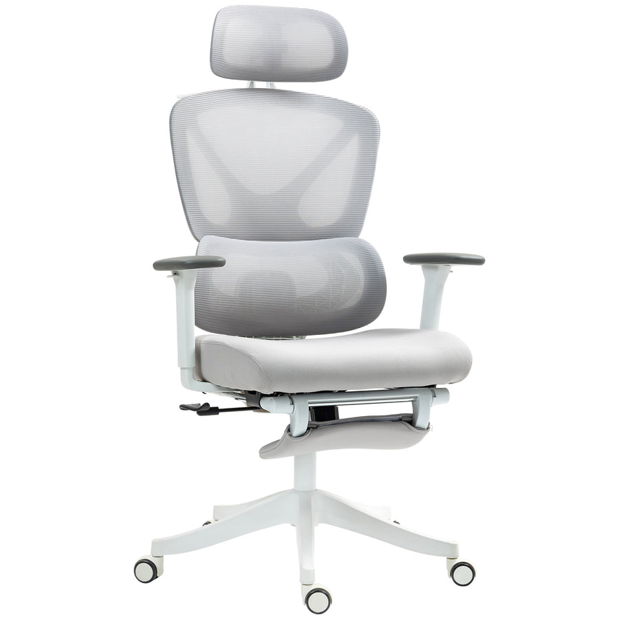 Chaise ergonomique Horizon Lombra gris – sur fond blanc