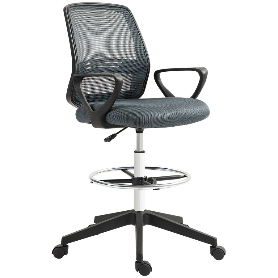 Chaise haute Atelier Lombra gris – sur fond blanc