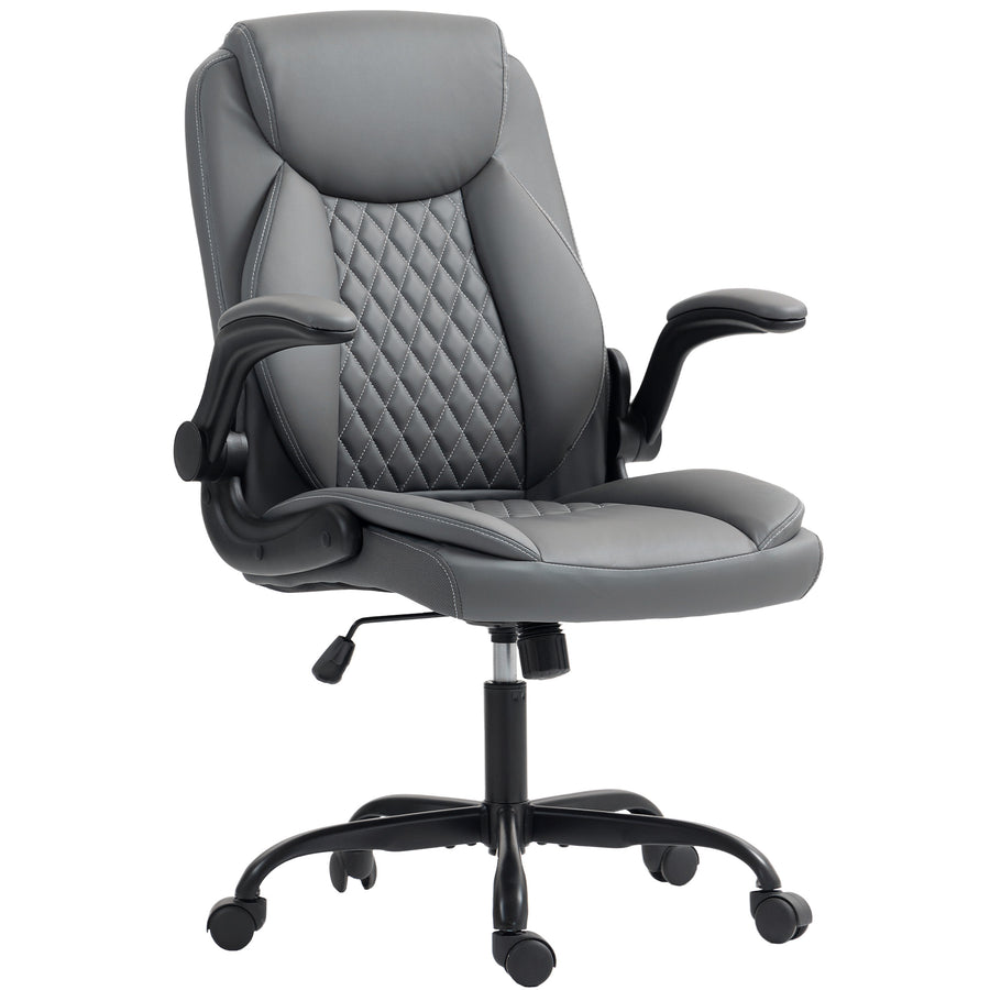 Chaise capitonnée Noa Lombra gris foncé – sur fond blanc