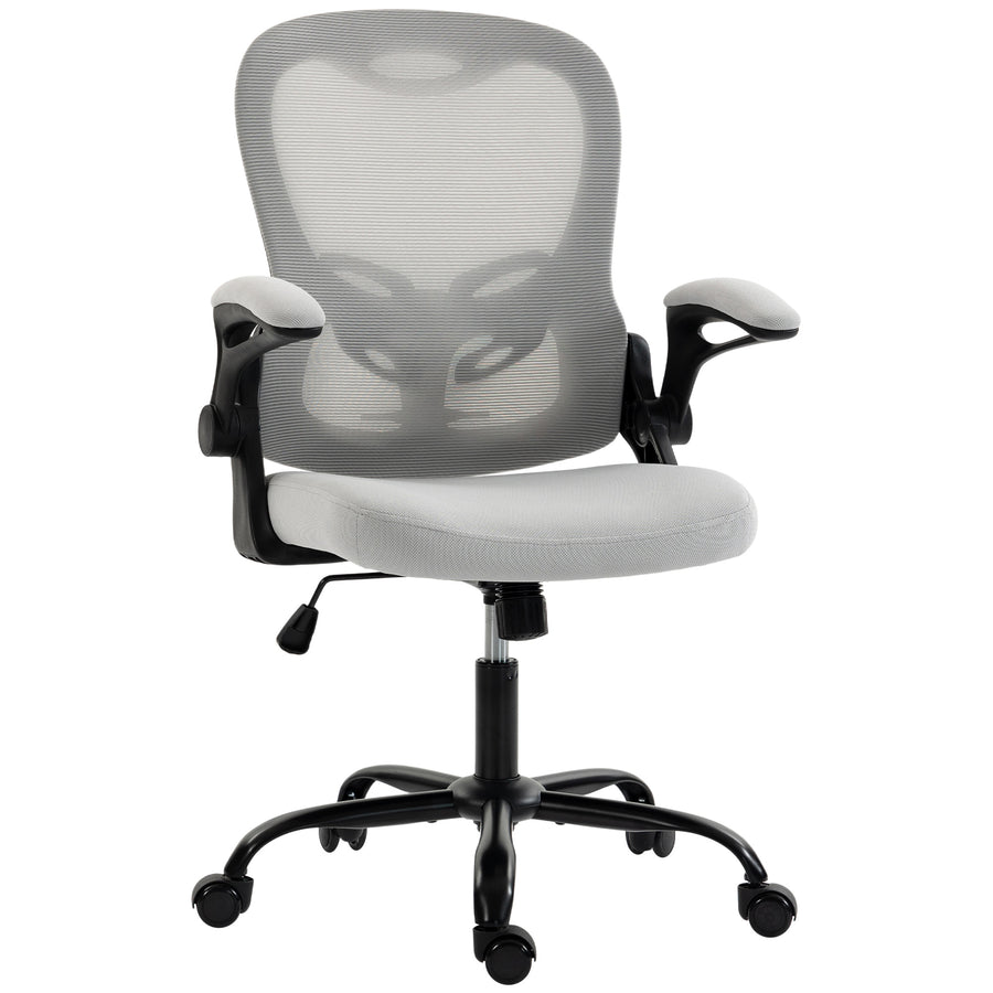 Chaise maille Twist Lombra gris clair – sur fond blanc