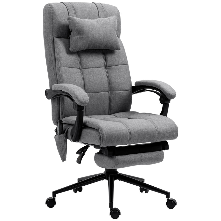 Fauteuil massant chauffant Zen Lombra gris – sur fond blanc