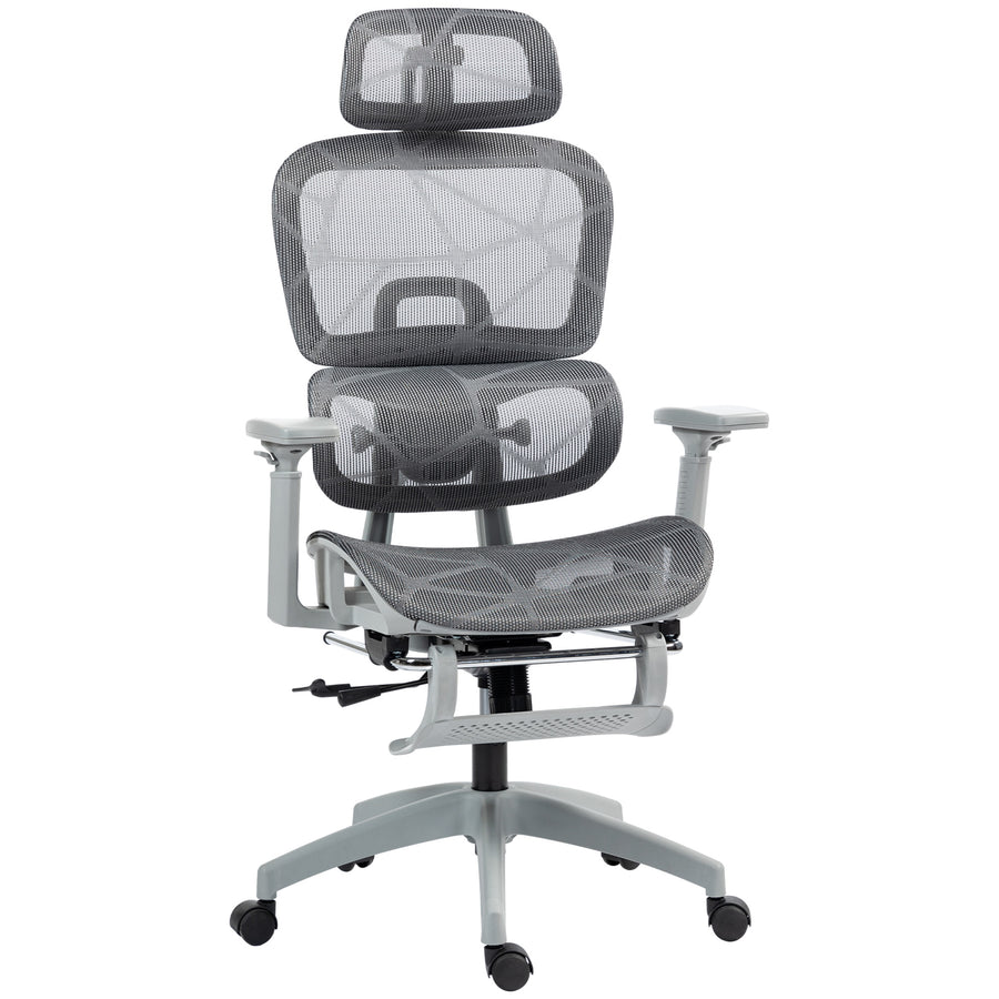 Chaise ergonomique Pro Lombra gris – sur fond blanc