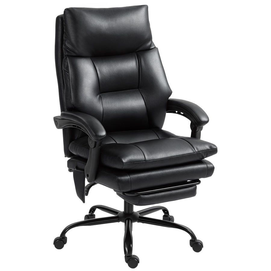 Fauteuil direction Baron Lombra noir – sur fond blanc