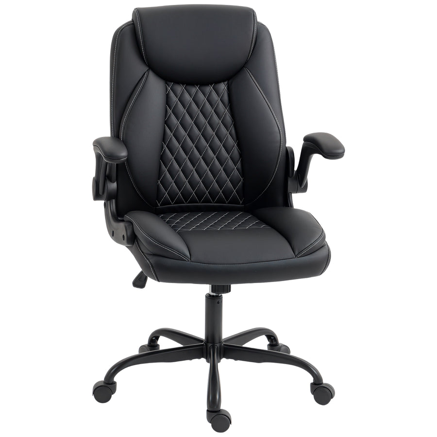 Chaise capitonnée Noa Lombra noir – sur fond blanc