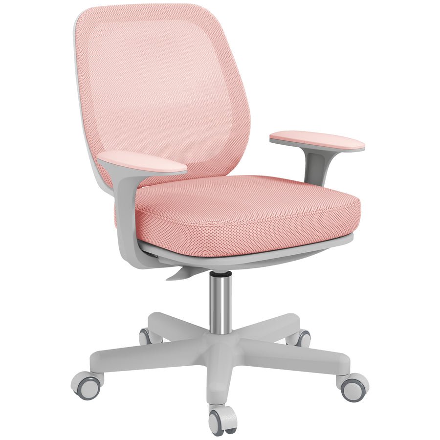 Chaise maille compacte Rosa Lombra rose – sur fond blanc
