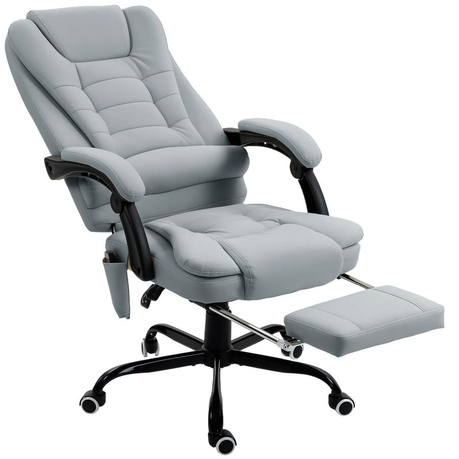 Fauteuil massant Relax Lombra gris – sur fond blanc