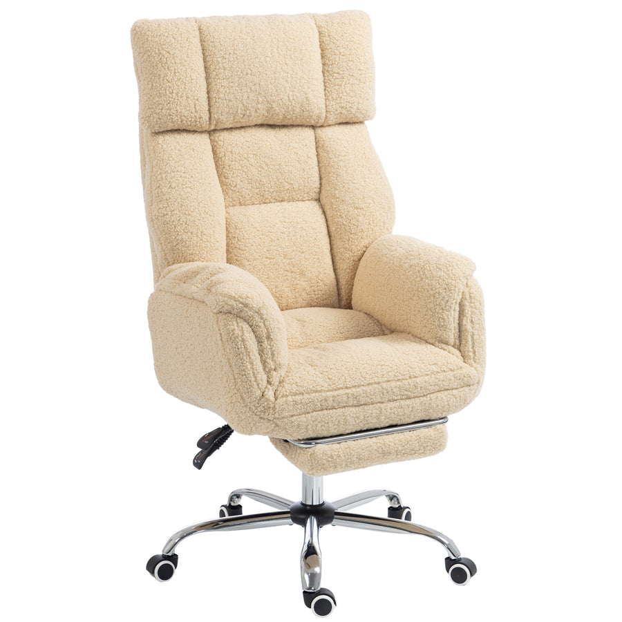 Fauteuil Teddy Lombra crème – sur fond blanc