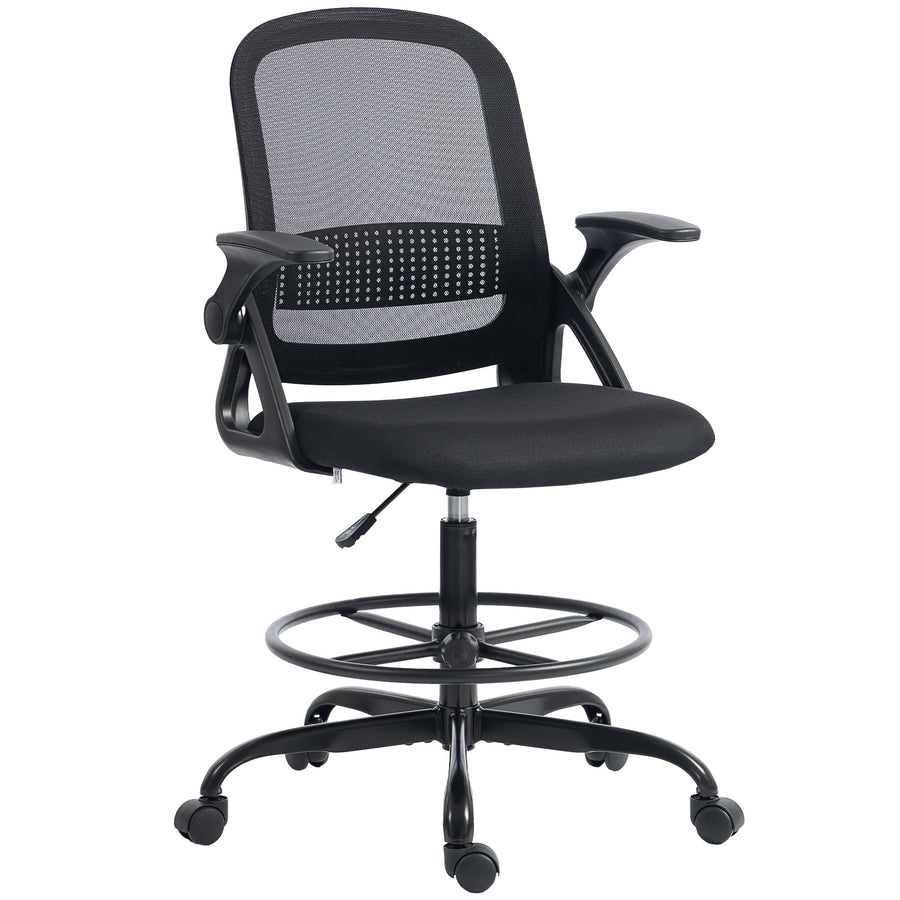 Chaise haute Loft Lombra noir – sur fond blanc