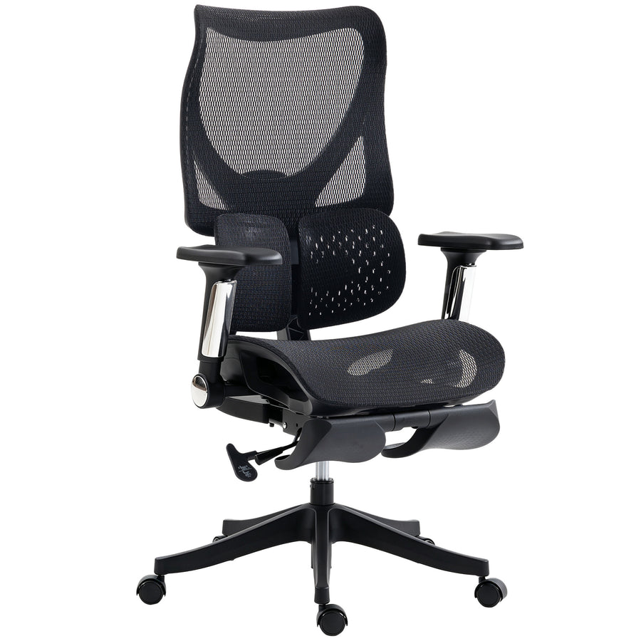 Chaise ergonomique Air 4D Lombra noir – sur fond blanc